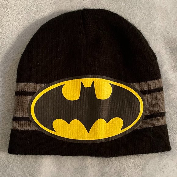 Batman Other - Batman Unisex Striped Beenie w/ Bat Signal Logo OSFM NWOT
